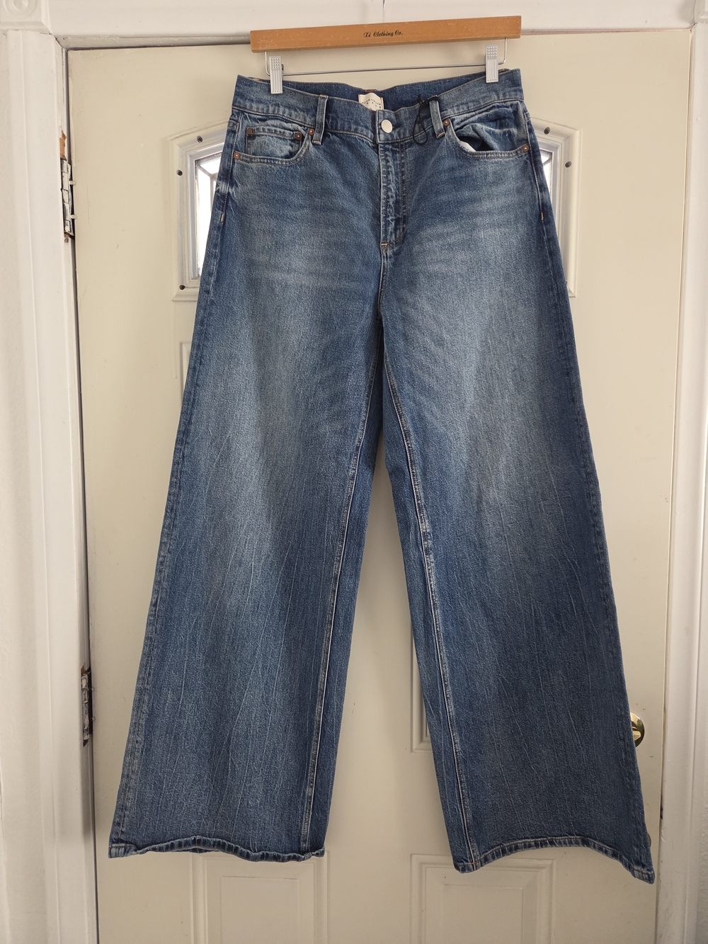 Alice + Olivia Wide Leg Blue Women's Jeans Size 32